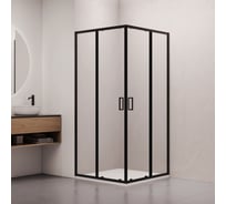 Душевой уголок RGW 80х80х185 CL-34-B NEW Квадрат/Чёрный/Прозрачное/5 мм 38093488-14