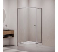 Душевой уголок RGW 90x90x190 CL-80-CH Трапеция/Мат.хром/Прозрачное/5 мм 81088099-12