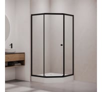 Душевой уголок RGW 90x90x190 CL-80-B Трапеция/Чёрный/Прозрачное/5 мм 81088099-14