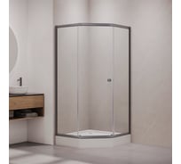 Душевой уголок RGW 90x90x190 CL-80-Gr Трапеция/Серый/Прозрачное/5 мм 81088099-110