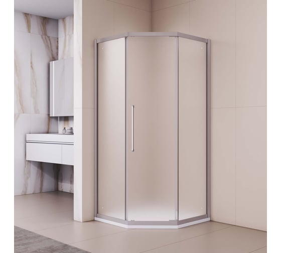 Душевой уголок RGW 90x90x195 PA-86-S NEW Трапеция/Сатин/Матовое/6 мм 38088699-211N
