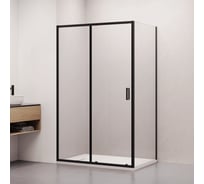 Душевой уголок RGW 80х100х185 CL-145-B Прямоуг./Чёрный/Прозрачное/5 мм 380914580-14