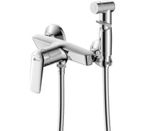 Смеситель настенный с гигиеническим душем Lemark VERBA хром LM11418C