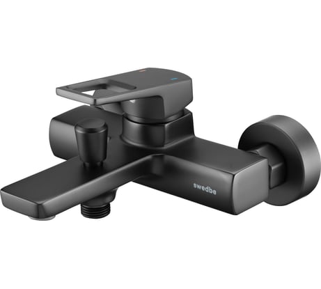 Смеситель для ванны Swedbe Kronos однорычажный, черный матовый 2030B