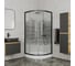 Душевой уголок Bauedge BAU Dream с поддоном 90x90х195, прозрачное закаленное стекло с черной мозаикой 5 мм TY0044 1