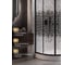 Душевой уголок Bauedge BAU Dream с поддоном 90x90х195, прозрачное закаленное стекло с черной мозаикой 5 мм TY0044 3