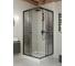 Душевой уголок Bauedge BAU Stil квадратный с поддоном 90x90х195, прозрачное закаленное стекло с черным рисунком TY0041 2