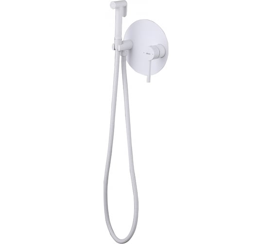 Смеситель ABBER Emotion с гигиеническим душем, белый матовый AF8826W