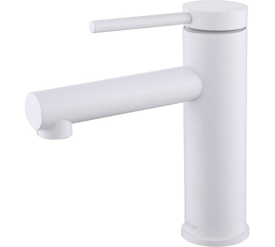 Смеситель ABBER Emotion для раковины, белый матовый AF8810W