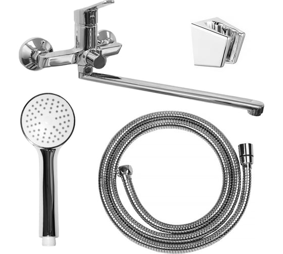 Смеситель для ванны Loranto Тина, с длинным изливом, LR90362000, 00090077