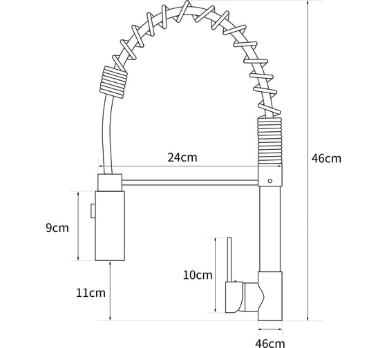 Смеситель для кухни SHIMIZU Shower Satin-s smz1006575