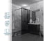 Душевая перегородка GuteWetter SHOWER GLASS GK-24-10мм 75x200 см, цвет фурнитуры черный матовый, цвет стекла графитовый, стекло закаленное 10 мм 4698033172830 2
