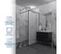 Душевая перегородка GuteWetter SHOWER GLASS GK-24-10мм 65x200 см, цвет фурнитуры черный матовый, цвет стекла матовый, стекло закаленное 10 мм 4698033172724 3