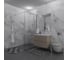 Душевая перегородка GuteWetter SHOWER GLASS GK-24-10мм 105x200 см, цвет фурнитуры хром блестящий, цвет стекла бесцветный, стекло закаленное 10 мм 4698033173158 1