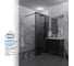 Душевая перегородка GuteWetter SHOWER GLASS GK-24-10мм 55x200 см, цвет фурнитуры черный матовый, цвет стекла графитовый, стекло закаленное 10 мм 4698033172595 4