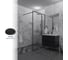 Душевая перегородка GuteWetter SHOWER GLASS GK-24-10мм 100x200 см, цвет фурнитуры черный матовый, цвет стекла бесцветный, стекло закаленное 10 мм 4698033173127 5