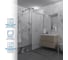 Душевая перегородка GuteWetter SHOWER GLASS GK-24-10мм 70x200 см, цвет фурнитуры хром блестящий, цвет стекла матовый, стекло закаленное 10 мм 4698033172755 3
