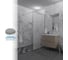 Душевая перегородка GuteWetter SHOWER GLASS GK-24-10мм 70x200 см, цвет фурнитуры хром блестящий, цвет стекла матовый, стекло закаленное 10 мм 4698033172755 5