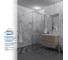 Душевая перегородка GuteWetter SHOWER GLASS GK-24-10мм 80x200 см, цвет фурнитуры хром блестящий, цвет стекла бесцветный, стекло закаленное 10 мм 4698033172854 4