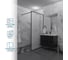 Душевая перегородка GuteWetter SHOWER GLASS GK-24-10мм 55x200 см, цвет фурнитуры черный матовый, цвет стекла матовый, стекло закаленное 10 мм 4698033172601 2