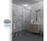 Душевая перегородка GuteWetter SHOWER GLASS GK-24-10мм 60x200 см, цвет фурнитуры хром блестящий, цвет стекла бесцветный, стекло закаленное 10 мм 4698033172618 5