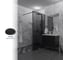 Душевая перегородка GuteWetter SHOWER GLASS GK-24-10мм 120x200 см, цвет фурнитуры черный матовый, цвет стекла графитовый, стекло закаленное 10 мм 4698033173370 5