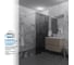 Душевая перегородка GuteWetter SHOWER GLASS GK-24-10мм 65x200 см, цвет фурнитуры хром блестящий, цвет стекла графитовый, стекло закаленное 10 мм 4698033172687 4