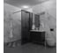 Душевая перегородка GuteWetter SHOWER GLASS GK-24-8мм 85x200 см, цвет фурнитуры черный матовый, цвет стекла графитовый, стекло закаленное 8 мм 4698033173851 1
