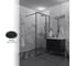 Душевая перегородка GuteWetter SHOWER GLASS GK-24-10мм 95x200 см, цвет фурнитуры черный матовый, цвет стекла графитовый, стекло закаленное 10 мм 4698033173073 2