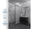 Душевая перегородка GuteWetter SHOWER GLASS GK-24-8мм 50x200 см, цвет фурнитуры черный матовый, цвет стекла матовый, стекло закаленное 8 мм 4698033173448 3