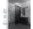 Душевая перегородка GuteWetter SHOWER GLASS GK-24-10мм 90x200 см, цвет фурнитуры черный матовый, цвет стекла графитовый, стекло закаленное 10 мм 4698033173011 3