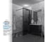 Душевая перегородка GuteWetter SHOWER GLASS GK-24-10мм 90x200 см, цвет фурнитуры черный матовый, цвет стекла графитовый, стекло закаленное 10 мм 4698033173011 5