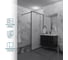 Душевая перегородка GuteWetter SHOWER GLASS GK-24-10мм 85x200 см, цвет фурнитуры черный матовый, цвет стекла матовый, стекло закаленное 10 мм 4698033172960 2