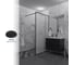 Душевая перегородка GuteWetter SHOWER GLASS GK-24-10мм 90x200 см, цвет фурнитуры черный матовый, цвет стекла матовый, стекло закаленное 10 мм 4698033173028 5
