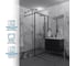 Душевая перегородка GuteWetter SHOWER GLASS GK-24-10мм 90x200 см, цвет фурнитуры черный матовый, цвет стекла бесцветный, стекло закаленное 10 мм 4698033173004 3
