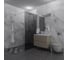 Душевая перегородка GuteWetter SHOWER GLASS GK-24-8мм 100x200 см, цвет фурнитуры хром блестящий, цвет стекла графитовый, стекло закаленное 8 мм 4698033174001 1