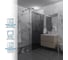 Душевая перегородка GuteWetter SHOWER GLASS GK-24-8мм 100x200 см, цвет фурнитуры хром блестящий, цвет стекла графитовый, стекло закаленное 8 мм 4698033174001 3