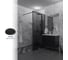 Душевая перегородка GuteWetter SHOWER GLASS GK-24-8мм 100x200 см, цвет фурнитуры черный матовый, цвет стекла графитовый, стекло закаленное 8 мм 4698033174032 6
