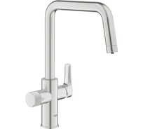 Смеситель для кухонной мойки Grohe Blue Pure Eurosmart с функцией фильтрации, без фильтра в комплекте, суперсталь 30583DC0