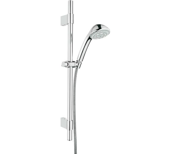 Душевой гарнитур Grohe Relexa Massage 100, 4 режима струи, душевая штанга 600 мм, 7.5 л/мин, хром () 28945000