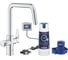 Смеситель для кухонной мойки Grohe Blue Pure Eurosmart с функцией фильтрации, с фильтром в комплекте, хром () 30584000 1