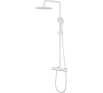 Душевая стойка ABBER Emotion с изливом, белый матовый AF8816WL