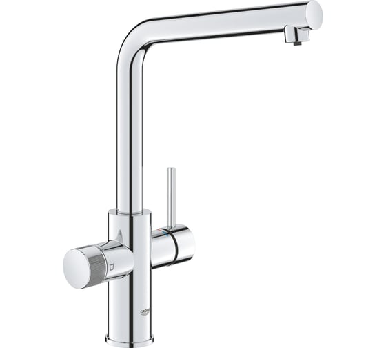 Смеситель для кухонной мойки Grohe Blue Pure Minta с функцией фильтрации, без фильтра в комплекте, хром () 30600000