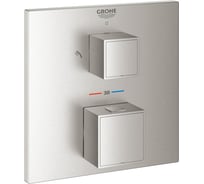 Внешняя часть термостата для душа Grohe Grohtherm Cube на 2 потребителя, суперсталь () 24154DC0