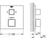 Внешняя часть термостата для душа Grohe Grohtherm Cube на 2 потребителя, суперсталь () 24154DC0 4