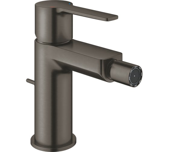 Смеситель для биде Grohe Lineare с донным клапаном, темный графит матовый 33848AL1