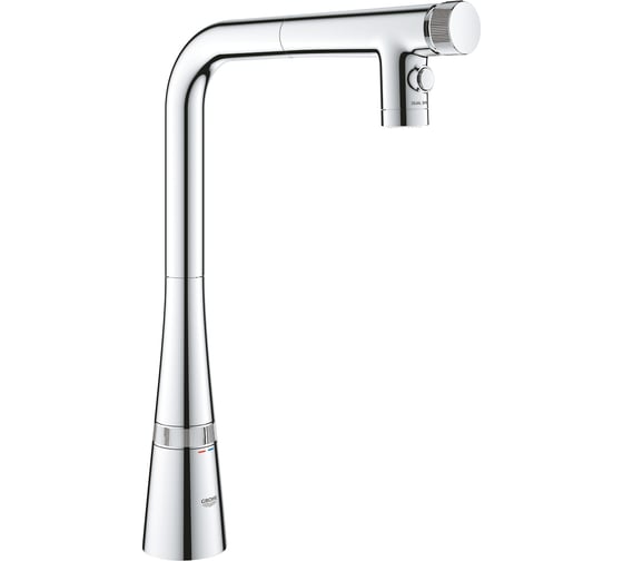 Смеситель для кухни Grohe Zedra SmartControl с вытяжным изливом 2jet, хром 305672430