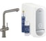 Смеситель для кухни Grohe Blue Home с системой фильтрации, охлаждения и газирования воды, Wi-Fi, темный графит матовый 31454AL1 1