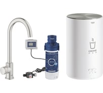 Смеситель для кухни Grohe Red Mono и бойлер Red M-size, суперсталь 30085DC1