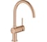 Смеситель для кухни Grohe Minta с поворотным C-изливом, теплый закат матовый 32917DL0 1